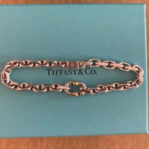 Tiffany & Co sterling and 18k
Makers Bracelet.